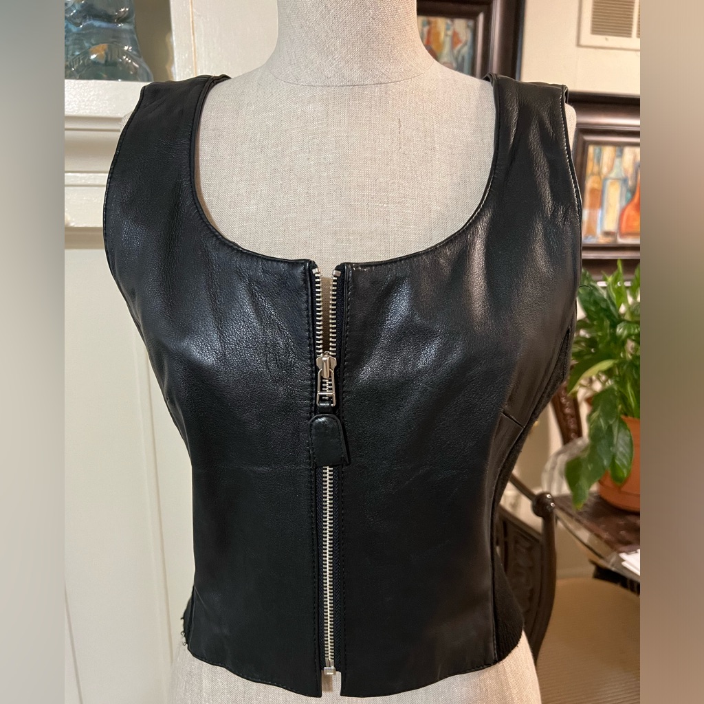 Limited Brand Leather Vest